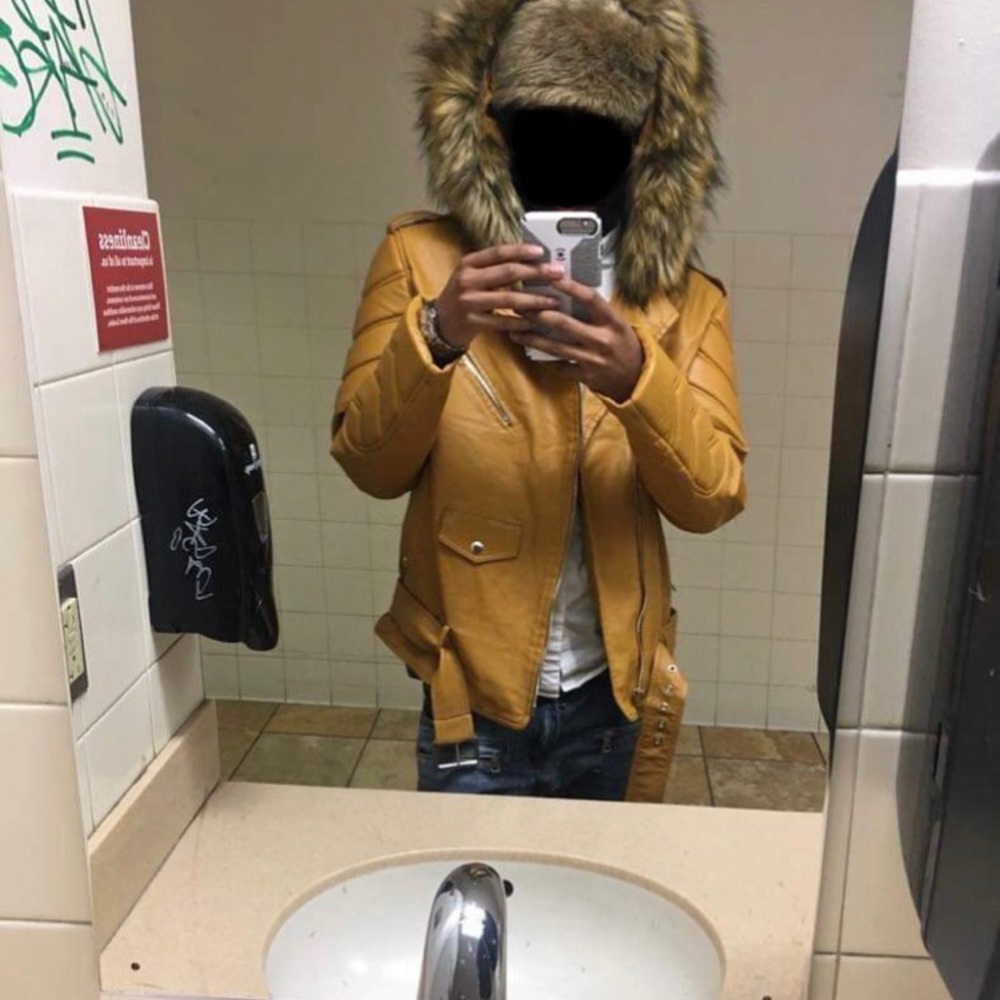 Leather Jacket (Fox Fur)
